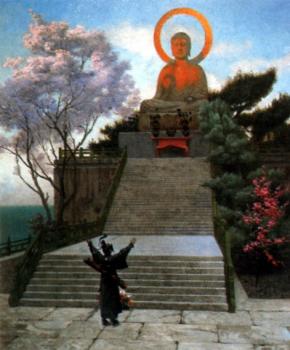 讓 萊昂 傑羅姆 A Japanese Imploring a Divinity 讓 萊昂 傑羅姆 A Japanese Imploring a Divinity